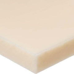 Plastic Sheet: Nylon 6/6, 1/2″ Thick, Off-White, 10,000 psi Tensile Strength Rockwell M-85