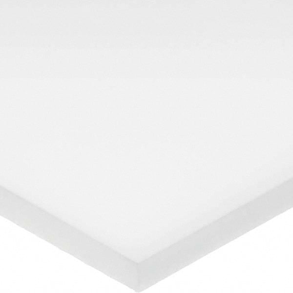 USA Sealing - 4' x 6" x 1" Opaque White HDPE Rectangular Bar - USA Tool & Supply