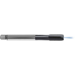 Guhring - M12x1.75 Metric 3 Flute 6HX Bottoming Spiral Flute Tap - High Speed Steel, TiCN Finish, 110mm OAL, Right Hand Flute, Right Hand Thread, D6/D7, Series 4165 - Exact Industrial Supply
