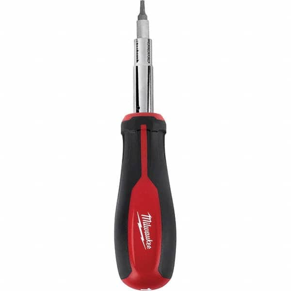 Milwaukee Tool - Bit Screwdrivers Type: 11-in-1 Screwdriver Tip Type: Nut Driver; Philips; Square; Torx - USA Tool & Supply