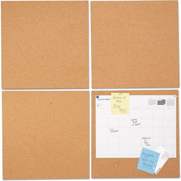 UNIVERSAL - Cork Bulletin Boards Style: Bulletin Color: Brown - USA Tool & Supply