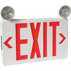 PRO-SOURCE - Combination Exit Signs Mounting Type: Universal Mount Number of Faces: 1; 2 - USA Tool & Supply