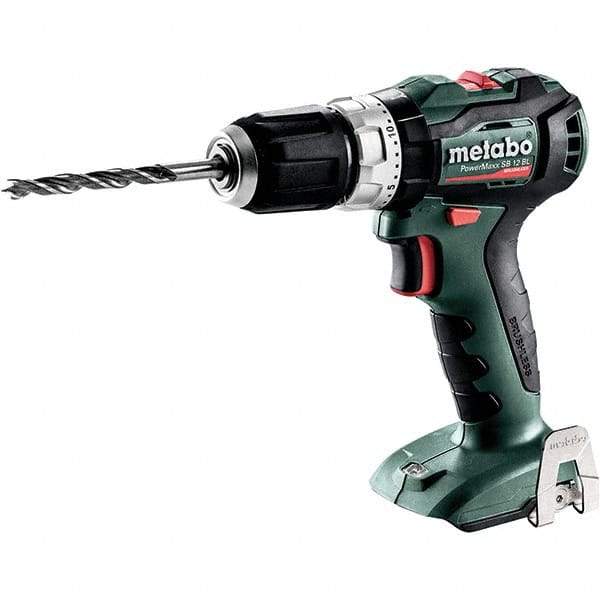 Metabo - 12 Volt 3/8" Quick Change Chuck Cordless Hammer Drill - 0 to 21,000 BPM, 0 to 500 & 1,650 RPM, Reversible - USA Tool & Supply