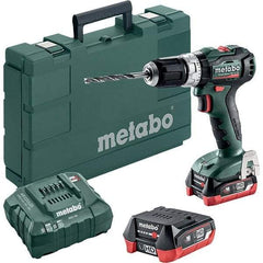 Metabo - 12 Volt 3/8" Quick Change Chuck Cordless Hammer Drill - 0 to 21,000 BPM, 0 to 500 & 1,650 RPM, Reversible - USA Tool & Supply