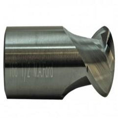 3/8 TuffCut GP Stub Length 2 Fl Ball Nose TiN Coated Center Cutting End Mill - USA Tool & Supply