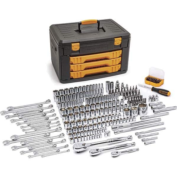 GEARWRENCH - Combination Hand Tool Sets Tool Type: Master Mechanics Tool Set Number of Pieces: 243 - USA Tool & Supply