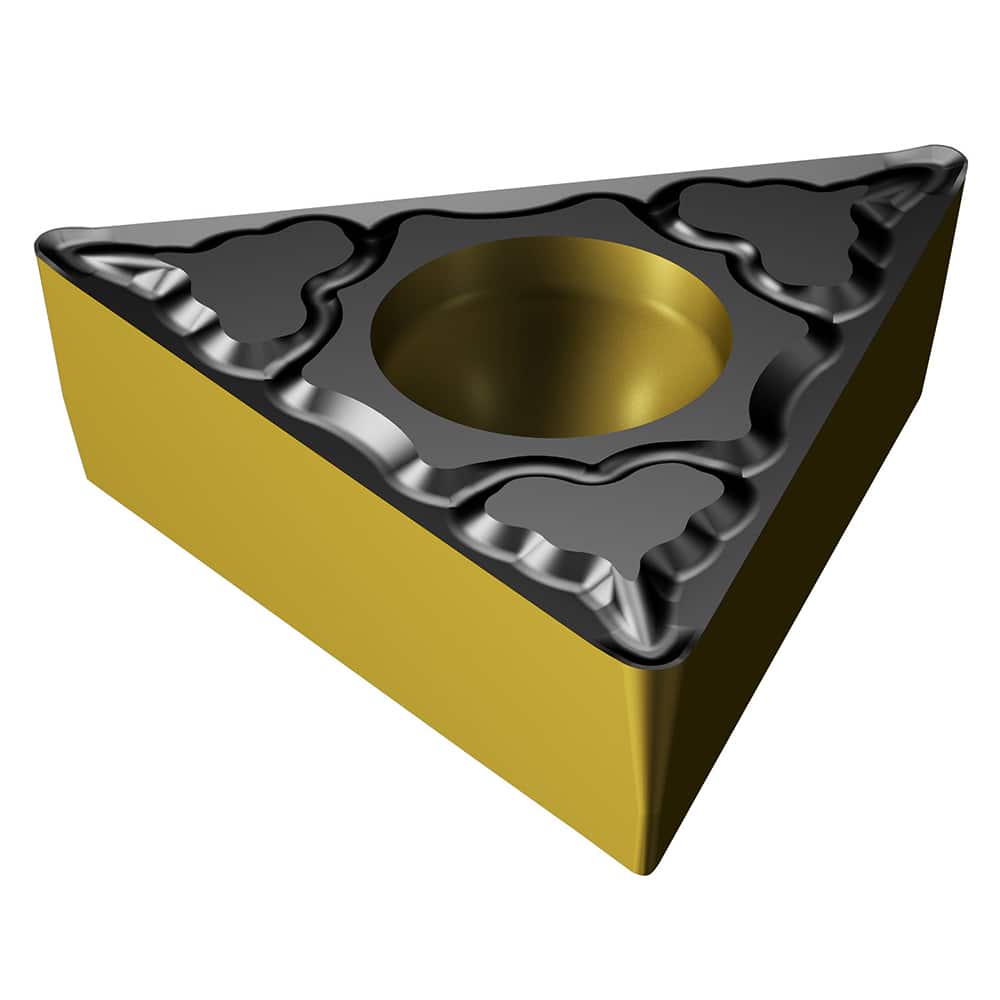 TCMT32.52-PM 4425 Carbide Turning Insert Al2O3/TiN/TiCN Finish, Neutral, 3/8″ Inscribed Circle, 0.0313″ Corner Radius, 5/32″ Thick, 60° Round