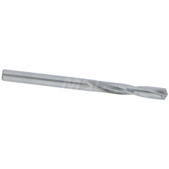 Screw Machine Length Drill Bit: 0.157″ Dia, 135 °, Solid Carbide Bright/Uncoated, Right Hand Cut, Straight-Cylindrical Shank