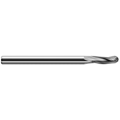 Harvey Tool - 1/2", 1-1/2" LOC, 1/2" Shank Diam, 3 Flute Solid Carbide Ball End Mill - Exact Industrial Supply