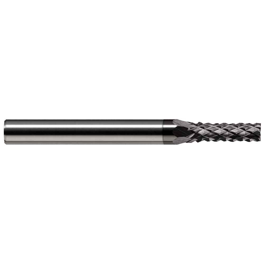 Harvey Tool - 3/16" Diam, 0.563" LOC, 3/16" Shank Diam, 9-Flute Burr-End Diamond-Pattern Router Bit - Exact Industrial Supply