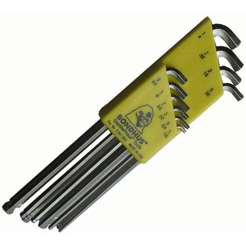 10PC STUBBY BALL END L-WRENCH SET - USA Tool & Supply