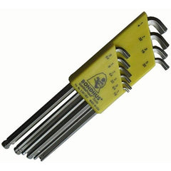 10PC STUBBY BALL END L-WRENCH SET - USA Tool & Supply