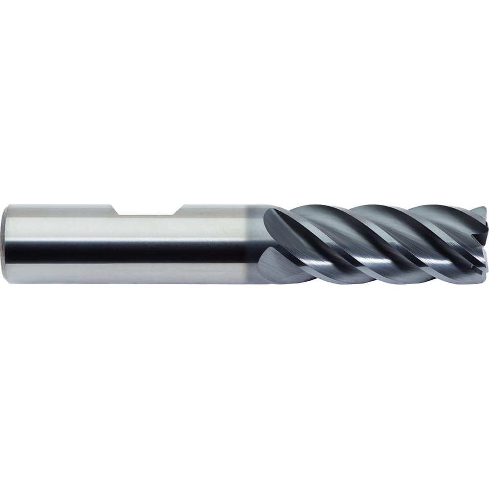 M.A. Ford - Corner Radius & Corner Chamfer End Mills; Mill Diameter (Inch): 1/4 ; Mill Diameter (Decimal Inch): 0.2500 ; End Type: Corner Radius ; Corner Radius (Inch): 0.09 ; Corner Radius (Decimal Inch): 0.09 ; Number of Flutes: 5 - Exact Industrial Supply