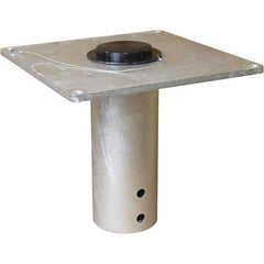 THERN - Davit Crane Bases Base Type: Flush Mount Base Finish/Coating: Galvanized - USA Tool & Supply