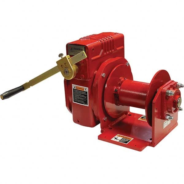 THERN - Winches Type: Worm Gear Hand Winch Line Pull Capacity (Lb.): 4,000 - USA Tool & Supply