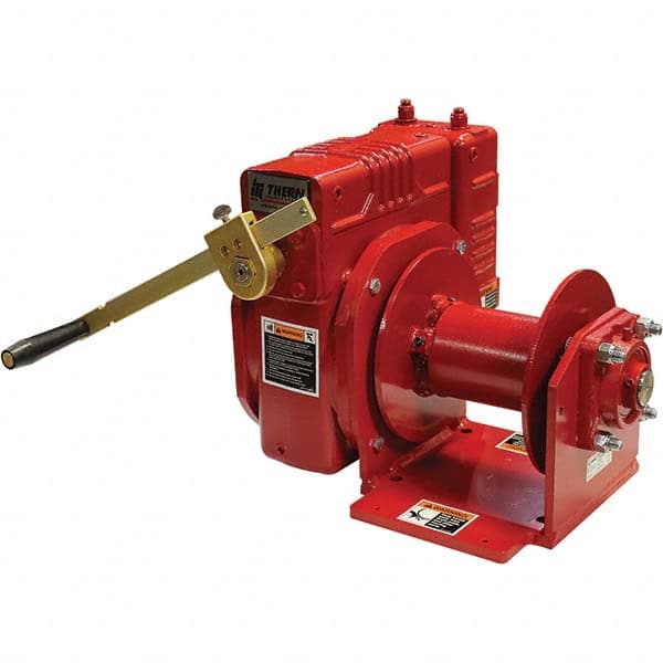 THERN - Winches Type: Worm Gear Hand Winch Line Pull Capacity (Lb.): 4,000 - USA Tool & Supply
