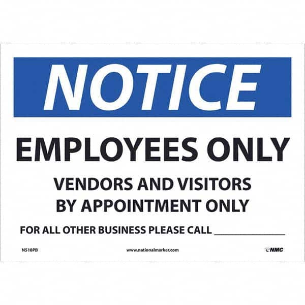 NMC - Safety & Facility Labels Message Type: Security & Admittance Header: NOTICE - USA Tool & Supply