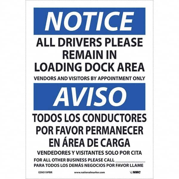 NMC - Safety & Facility Labels Message Type: Security & Admittance Header: NOTICE - USA Tool & Supply