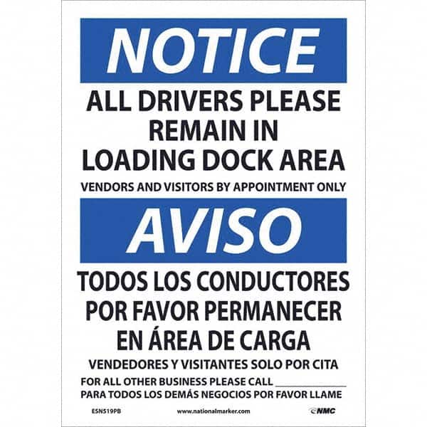 NMC - Safety & Facility Labels Message Type: Security & Admittance Header: NOTICE - USA Tool & Supply