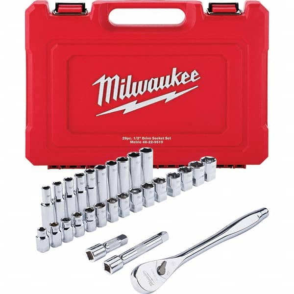 Milwaukee Tool - Socket Sets Measurement Type: Metric Drive Size: 1/2 - USA Tool & Supply