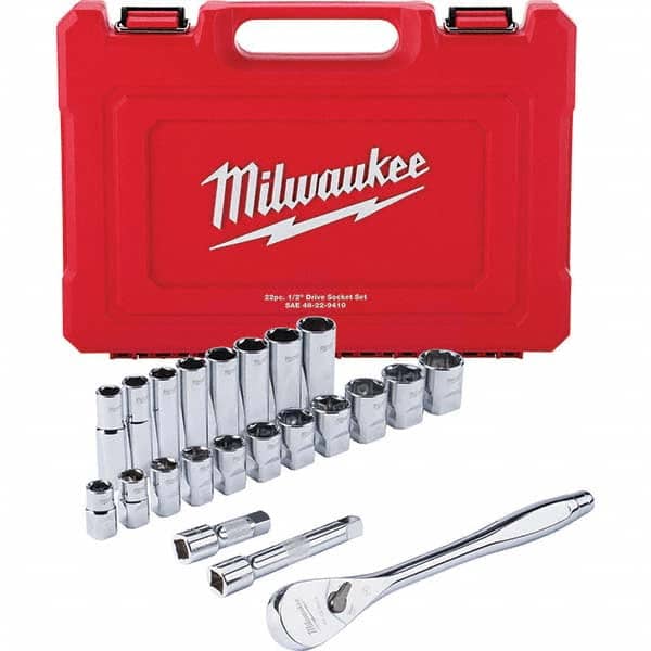Milwaukee Tool - Socket Sets Measurement Type: Inch Drive Size: 1/2 - USA Tool & Supply