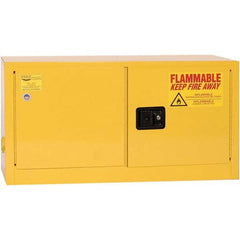 Eagle - Safety Cabinets Hazardous Chemical Type: Flammable and Combustible Liquids Color: Yellow - USA Tool & Supply