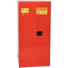 Eagle - Safety Cabinets Hazardous Chemical Type: Flammable and Combustible Liquids Color: Red - USA Tool & Supply