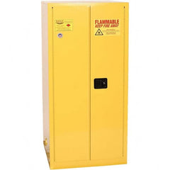 Eagle - Safety Cabinets Hazardous Chemical Type: Flammable and Combustible Liquids Color: Yellow - USA Tool & Supply