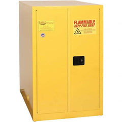 Eagle - Safety Cabinets Hazardous Chemical Type: Flammable and Combustible Liquids Color: Yellow - USA Tool & Supply