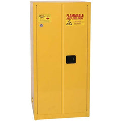 Eagle - Safety Cabinets Hazardous Chemical Type: Flammable and Combustible Liquids Color: Yellow - USA Tool & Supply