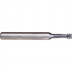 Helical Flute Thread Mill: Internal, 4 Flute, Solid Carbide 0.2559″ Cut Dia, 2.5″ OAL, TiAlN-T46 Coated