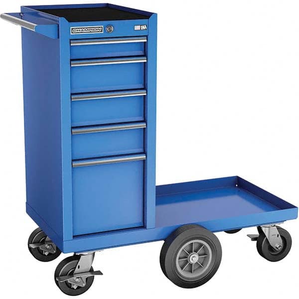 Champion Tool Storage - Tool Storage Combos & Systems Type: Wheeled Tool Cabinet with Maintenance Cart Drawers Range: 5 - 9 Drawers - USA Tool & Supply