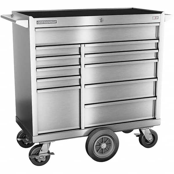 Champion Tool Storage - Tool Storage Combos & Systems Type: Wheeled Tool Cabinet with Maintenance Cart Drawers Range: 10 - 15 Drawers - USA Tool & Supply