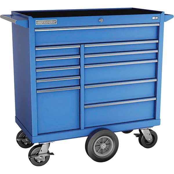 Champion Tool Storage - Tool Storage Combos & Systems Type: Wheeled Tool Cabinet with Maintenance Cart Drawers Range: 10 - 15 Drawers - USA Tool & Supply