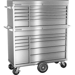 Champion Tool Storage - Tool Storage Combos & Systems Type: Top Chest/Roller Cabinet Combo with Maintenance Cart Drawers Range: 16 Drawers or More - USA Tool & Supply