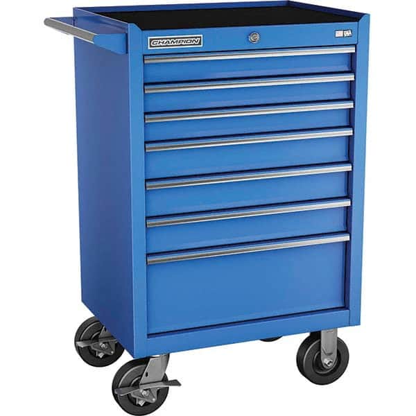 Champion Tool Storage - Tool Storage Combos & Systems Type: Wheeled Tool Cabinet Drawers Range: 5 - 9 Drawers - USA Tool & Supply
