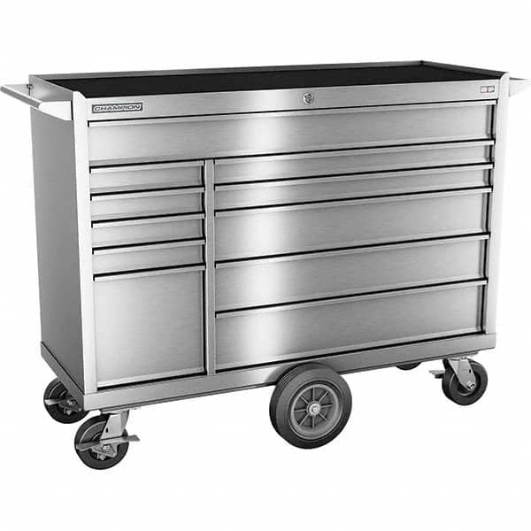 Champion Tool Storage - Tool Storage Combos & Systems Type: Wheeled Tool Cabinet with Maintenance Cart Drawers Range: 10 - 15 Drawers - USA Tool & Supply