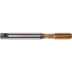 M6 1.00 MM Union Butterfield HSS-PM TiN/Top Applix M M Machine Forming Tap Fluteless DIN/ANSI E-code # 1687APM6X1.0 - Exact Industrial Supply