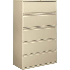 ALERA - File Cabinets & Accessories Type: Lateral Files Number of Drawers: 5 - USA Tool & Supply