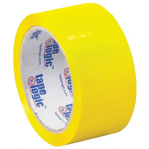 Tape Logic - Pack of (6) 55 Yd Rolls 2" Yellow Box Sealing & Label Protection Tape - USA Tool & Supply