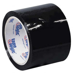 Tape Logic - Pack of (6) 55 Yd Rolls 3" Black Box Sealing & Label Protection Tape - USA Tool & Supply