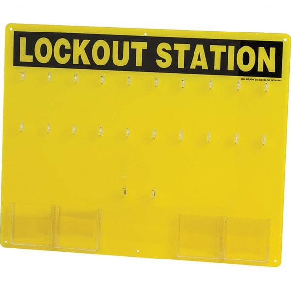 Brady - Empty Acrylic Lockout Device Station - USA Tool & Supply