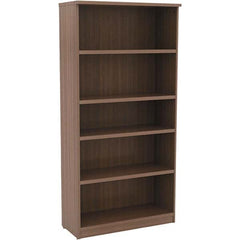ALERA - Bookcases Height (Inch): 65 Color: Walnut - USA Tool & Supply