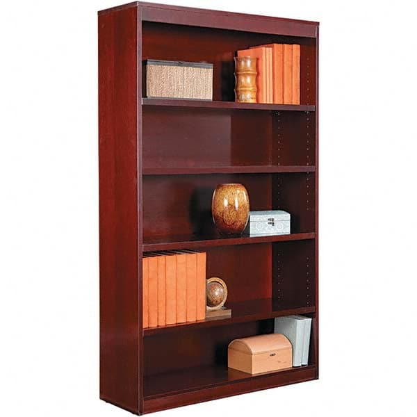 ALERA - Bookcases Height (Inch): 60 Color: Mahogany - USA Tool & Supply