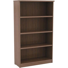 ALERA - Bookcases Height (Inch): 55 Color: Walnut - USA Tool & Supply
