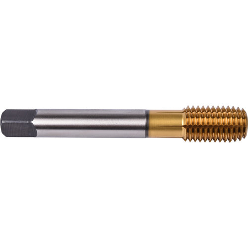 ‎1/4″- 20 Union Butterfield HSS-PM TiN/Top Applix UNC UNC Machine Forming Tap Fluteless DIN/ANSI E-code # 1691AP1/4X20 - Exact Industrial Supply