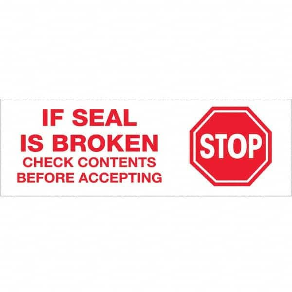 Tape Logic - Shipping & DOT Labels Message Type: Shipping Label Legend: Stop If Seal is Broken - USA Tool & Supply