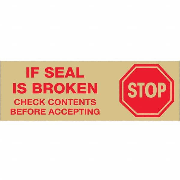 Tape Logic - Shipping & DOT Labels Message Type: Shipping Label Legend: Stop If Seal is Broken - USA Tool & Supply