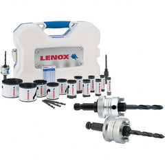 Lenox - Hole Saw Kits Minimum Saw Diameter (Inch): 5/8 Maximum Saw Diameter (Inch): 3 - USA Tool & Supply