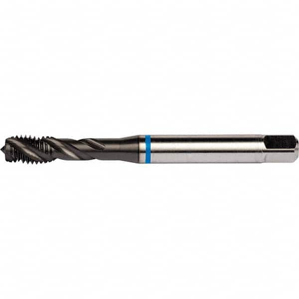 DORMER - 1-8 UNC 4 Flute 2B/3B Semi-Bottoming Spiral Flute Tap - USA Tool & Supply